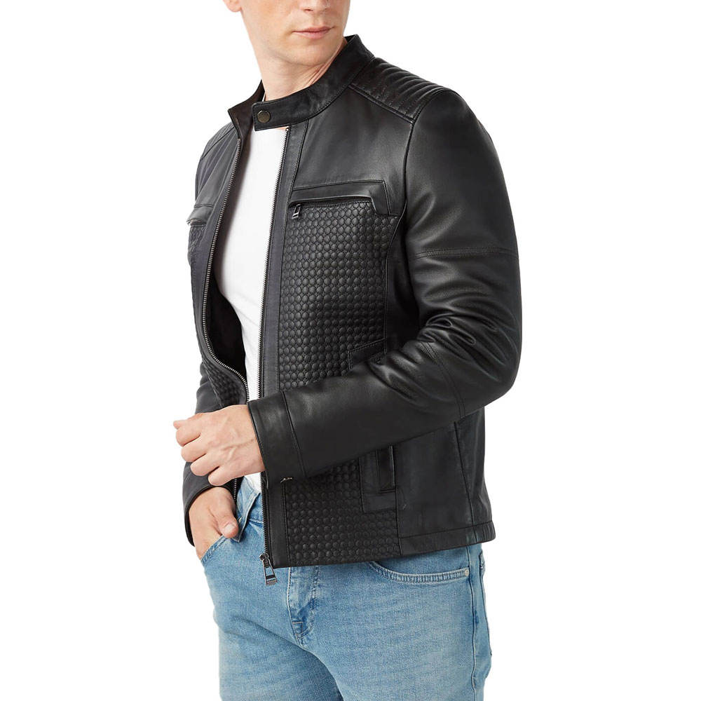Latest Design Genuine Leather winter jacket for Men Vintage Style Men Casual Wear Leather Jackets