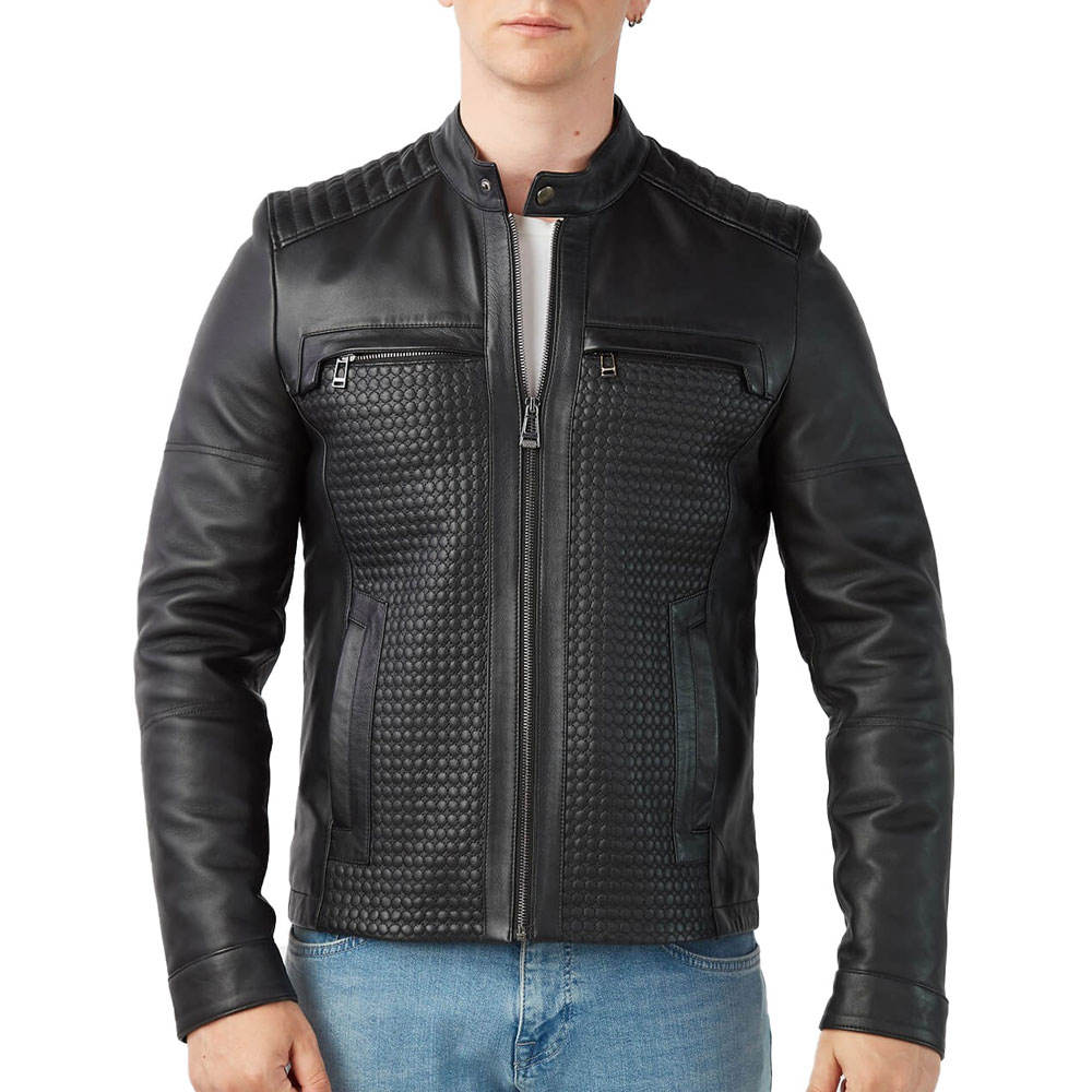 Latest Design Genuine Leather winter jacket for Men Vintage Style Men Casual Wear Leather Jackets