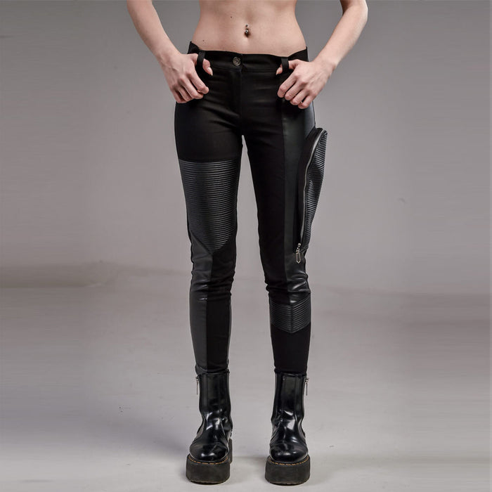 Lightweight Streetwear Women’s Leather Pants