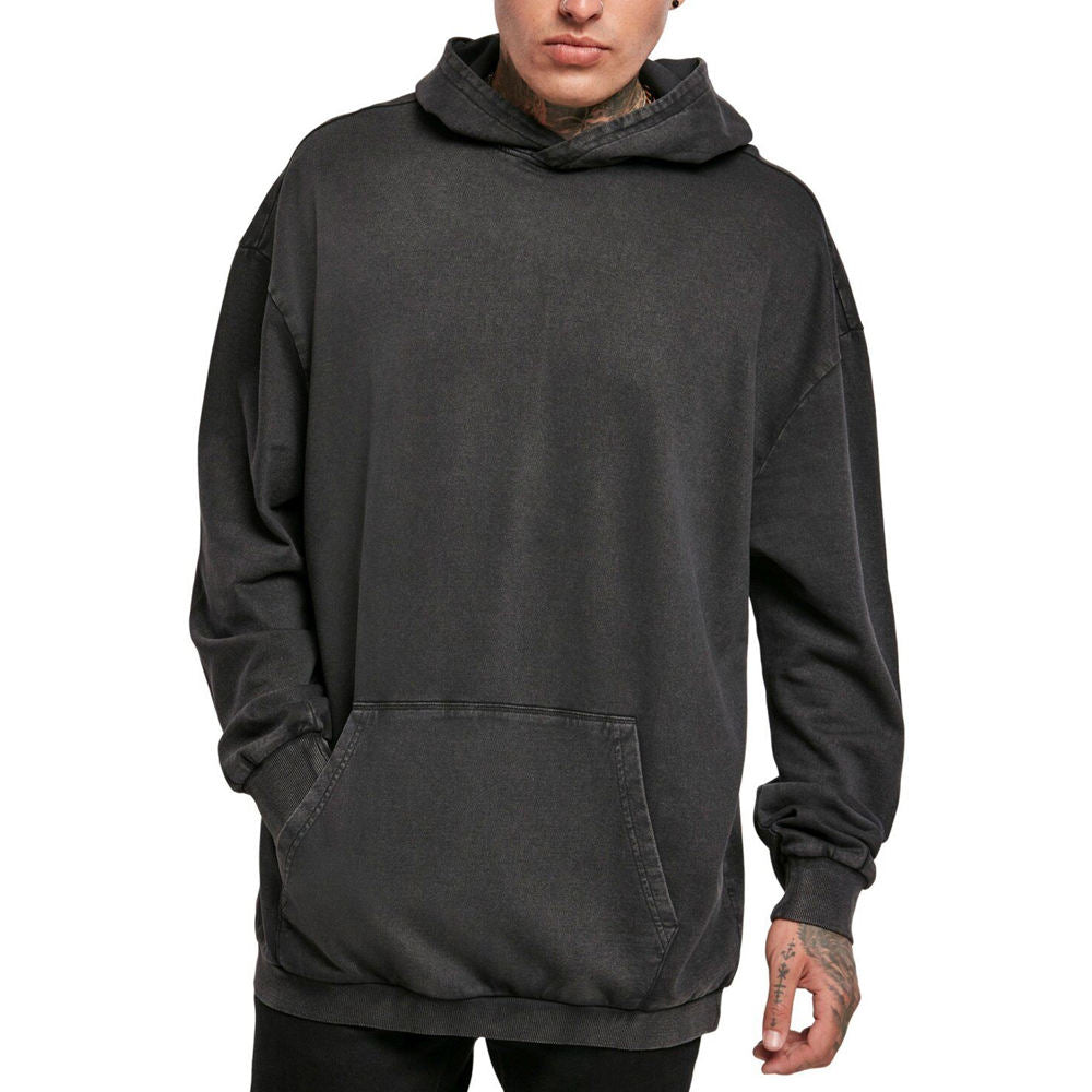 Men’s Acid Wash Distressed Hoodie