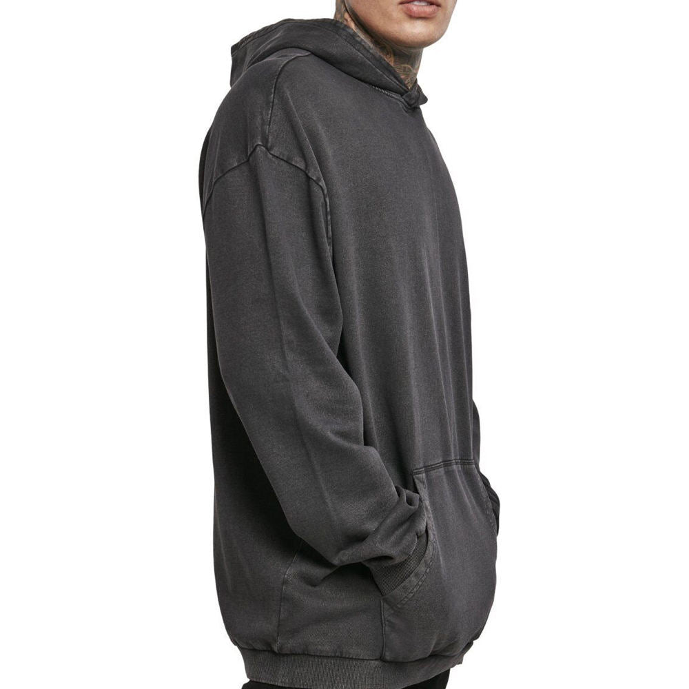 Men’s Acid Wash Distressed Hoodie