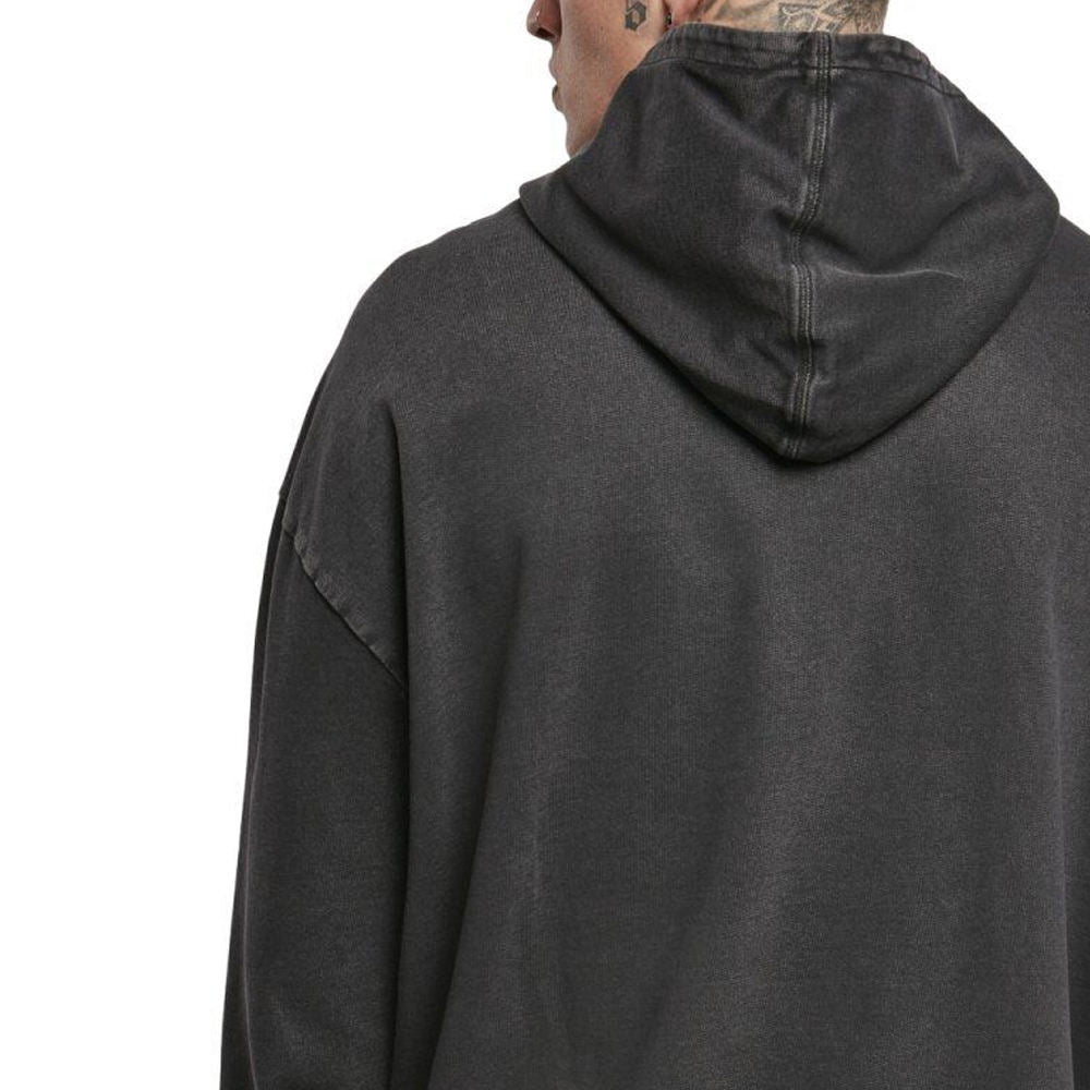 Men’s Acid Wash Distressed Hoodie