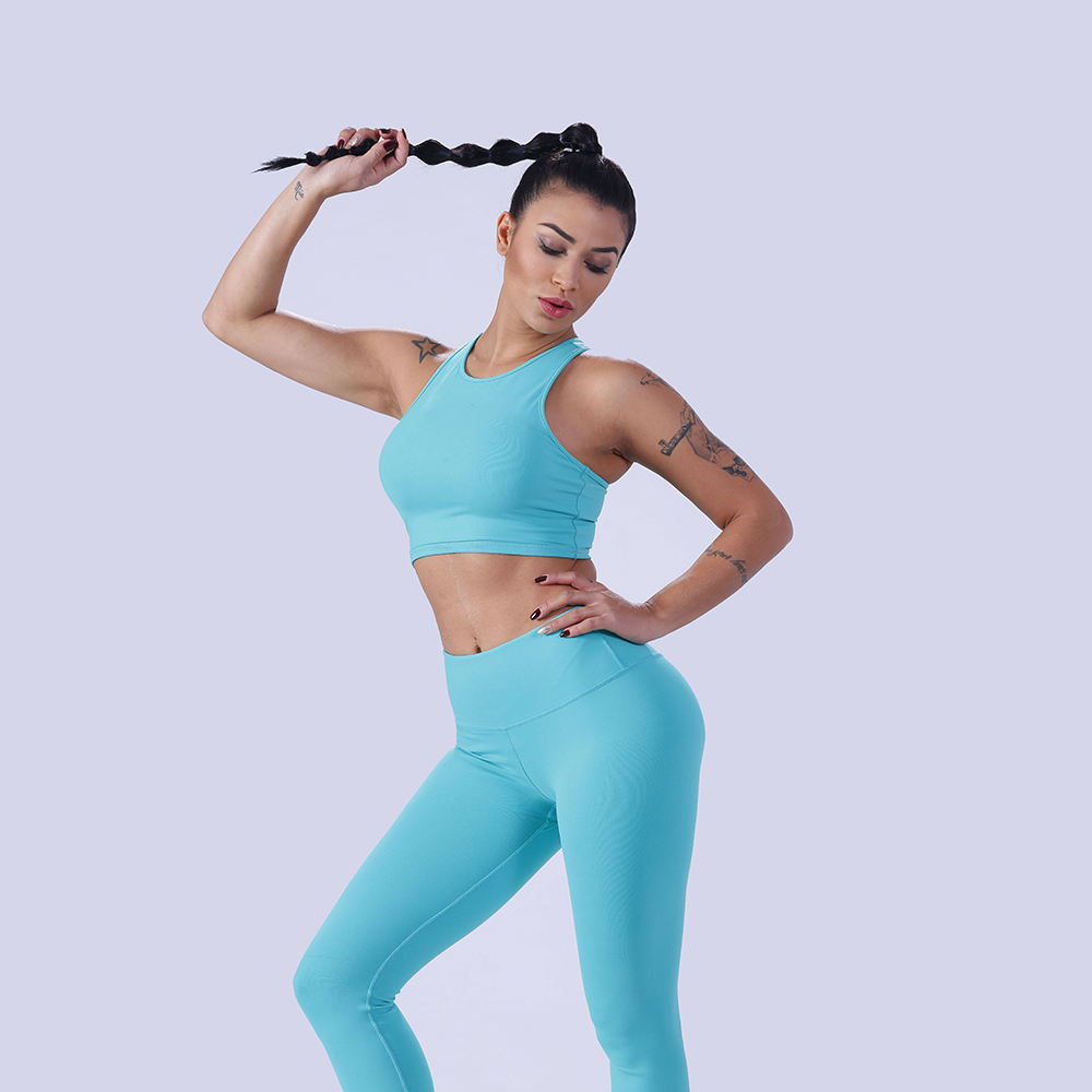 New Arrival Women's Seamless Yoga Set Active Wear with Sexy Sport Bra Fitness
