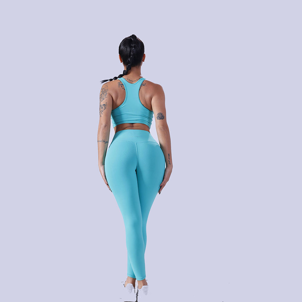 New Arrival Women's Seamless Yoga Set Active Wear with Sexy Sport Bra Fitness