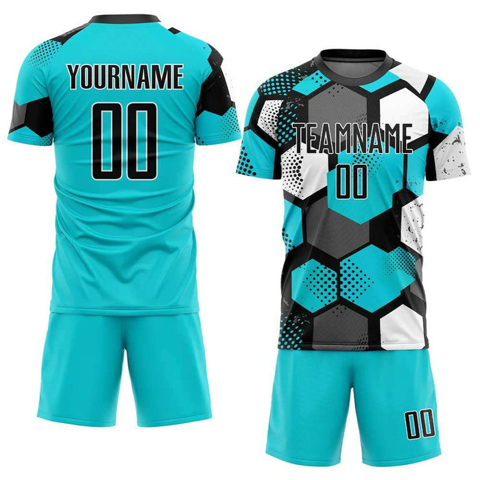 Men's Half Sleeve Football Uniform Men Soccer Kits for Training Wear