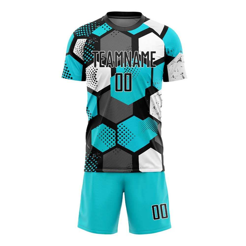 Men's Half Sleeve Football Uniform Men Soccer Kits for Training Wear