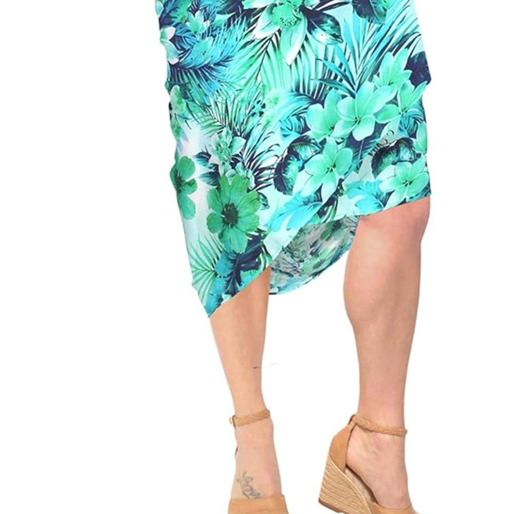 Summer Beach Cover up Multi Wear Swimsuit Sarong Custom Print Wrap Sarong Cover up for Women