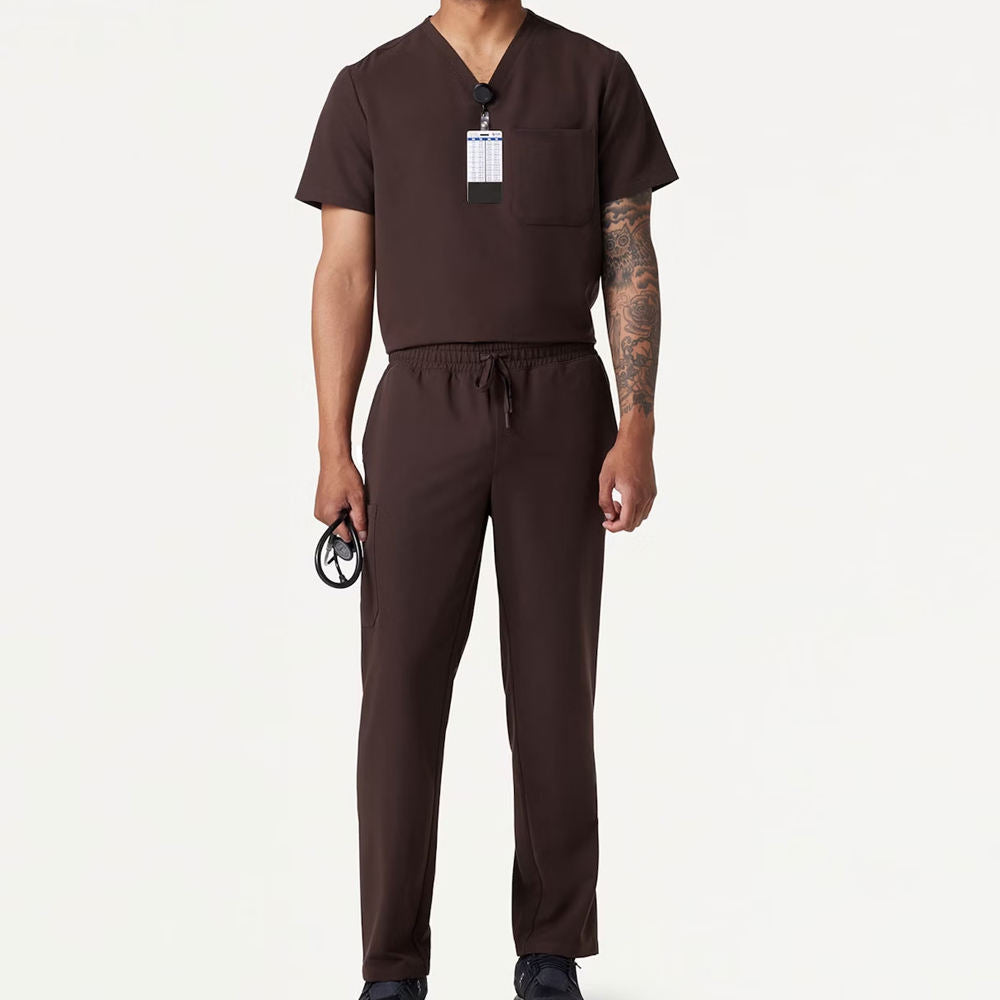 High Quality Men Nurse Doctors Scrub Set Breathable Hospital Scrub For Men