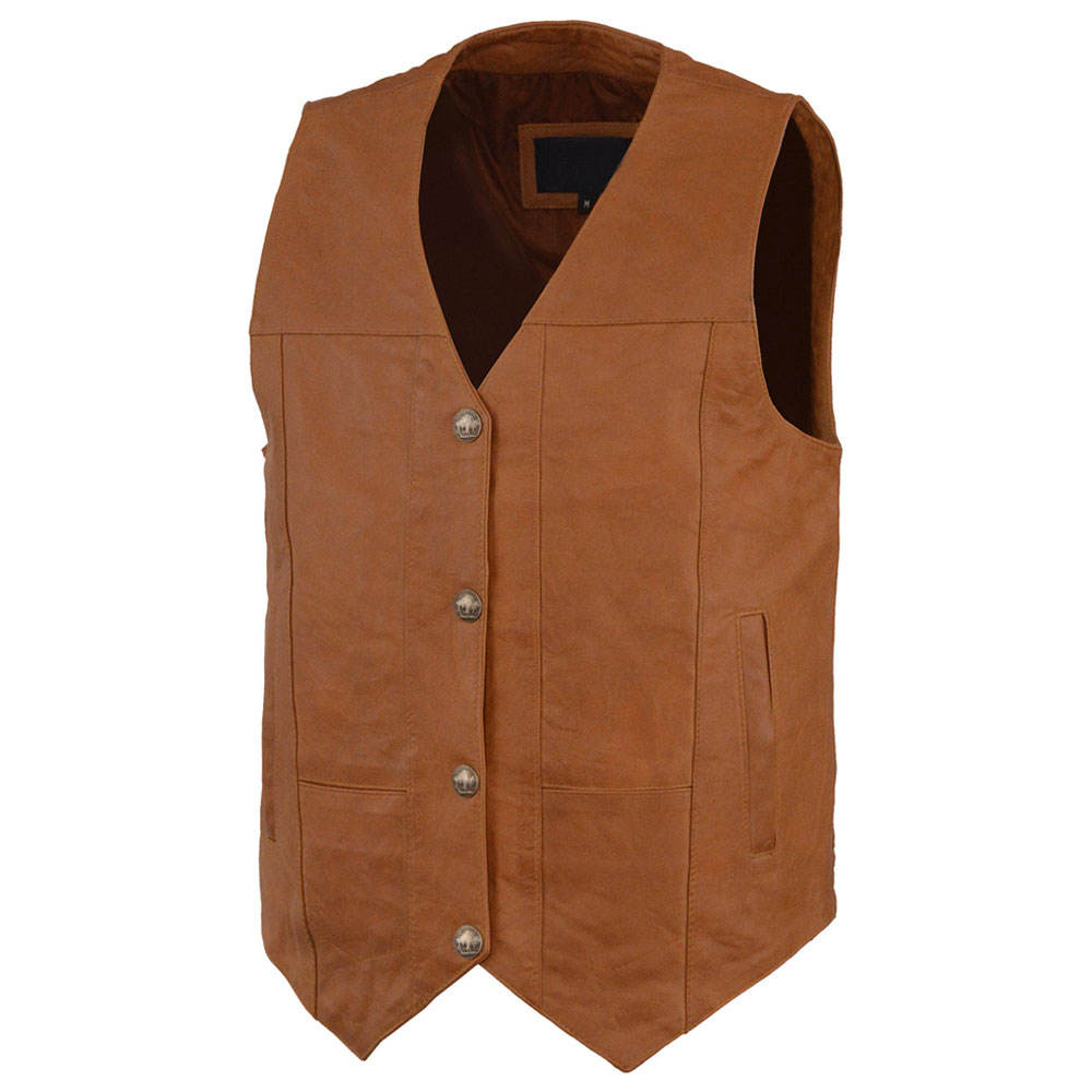 Top style Premium Quality Breathable Leather Vest