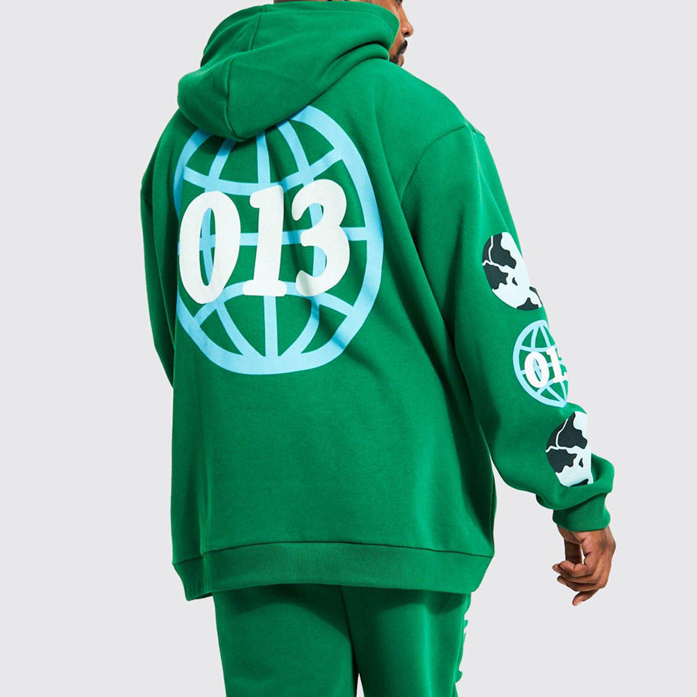 Men’s Soft Cotton Puff Print Hoodie