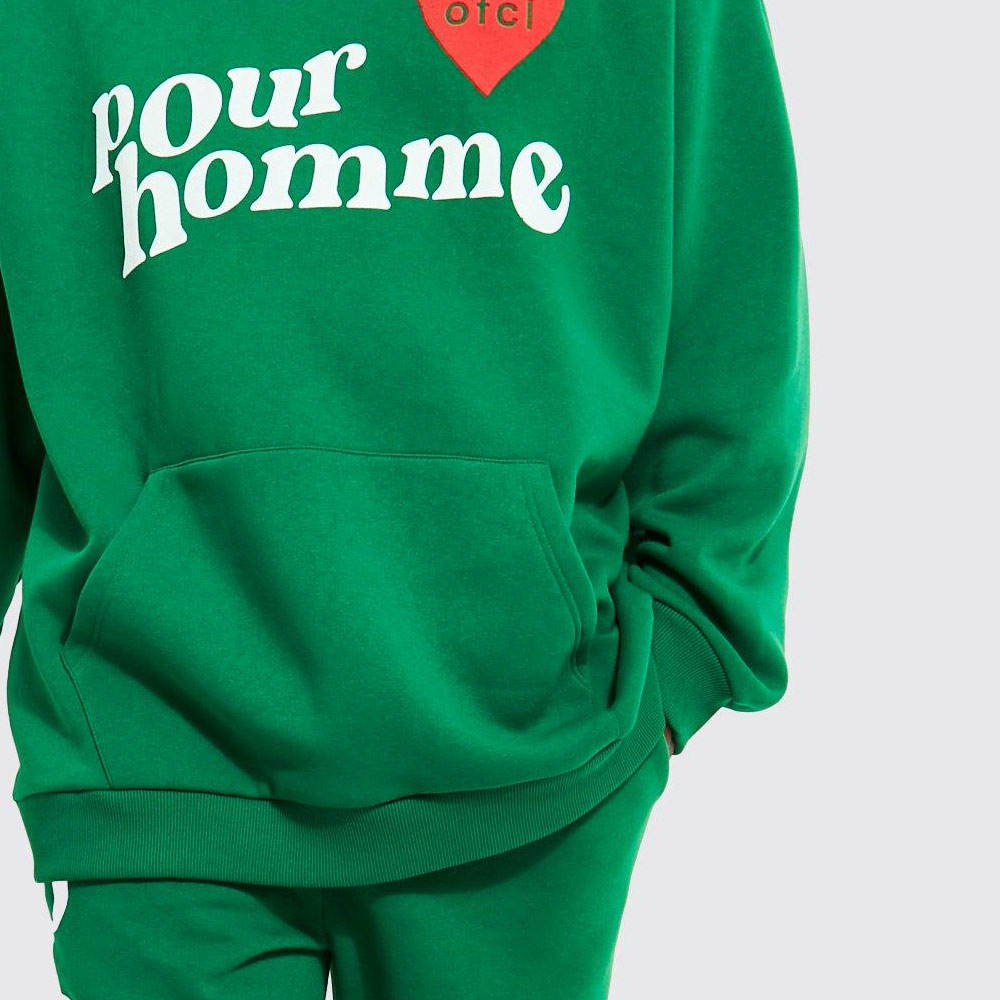 Men’s Soft Cotton Puff Print Hoodie