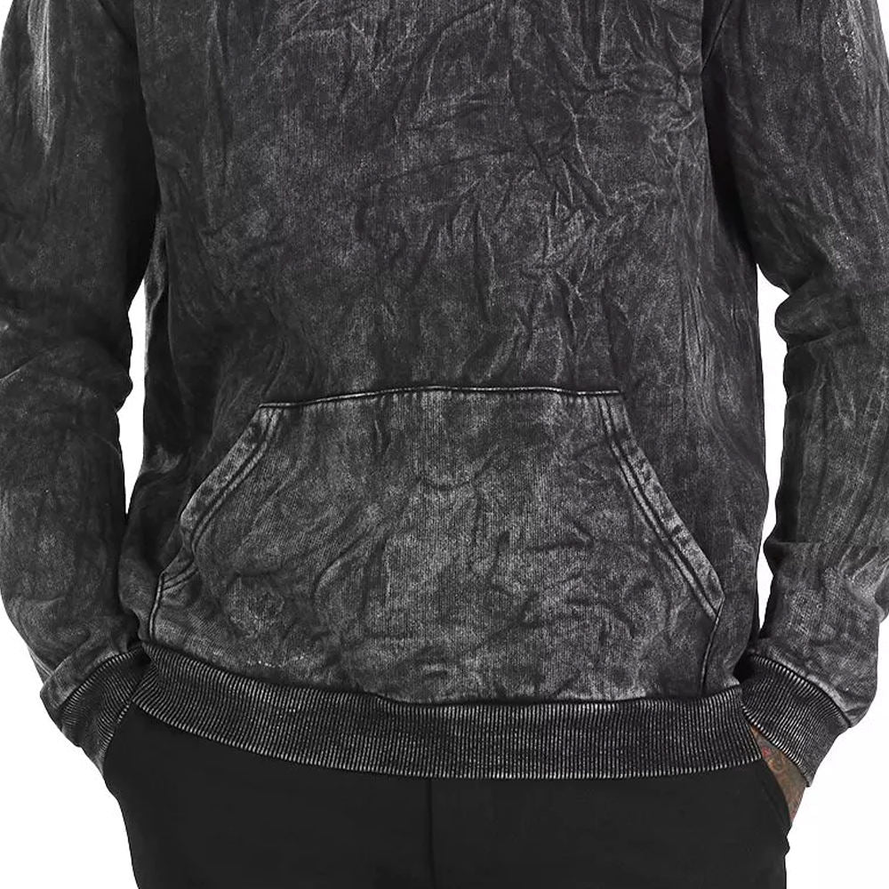 Vintage Wash Acid Print Hoodie