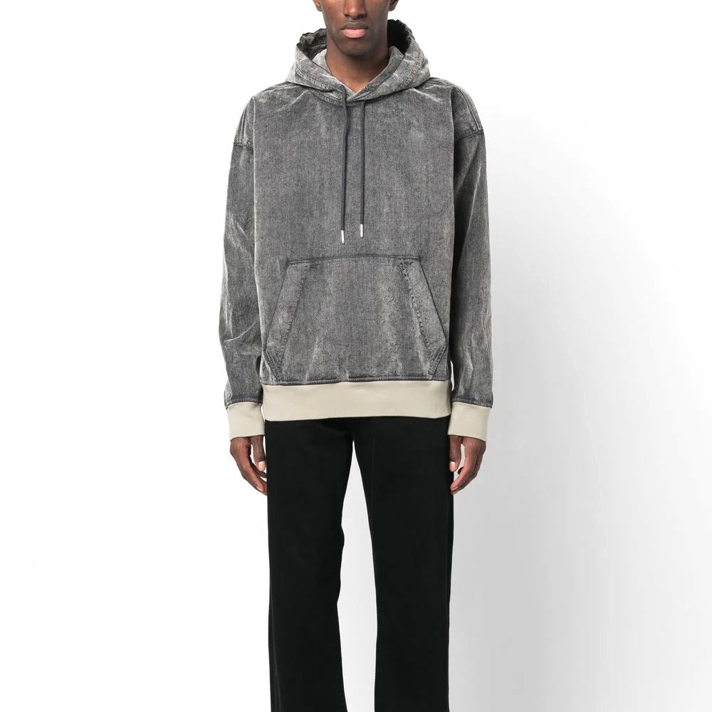 Men’s Acid Wash Cropped Hoodie