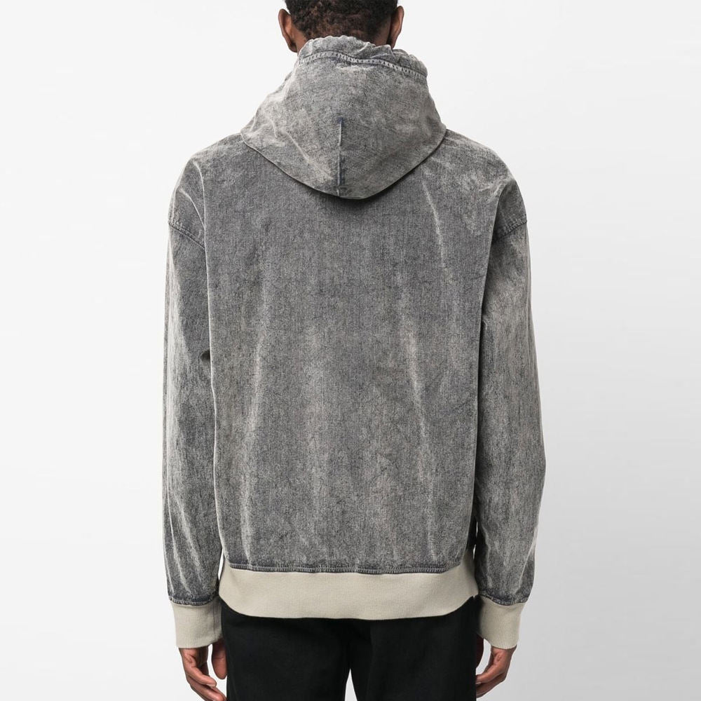 Men’s Acid Wash Cropped Hoodie