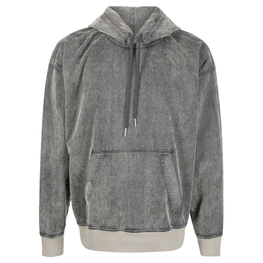 Men’s Acid Wash Cropped Hoodie