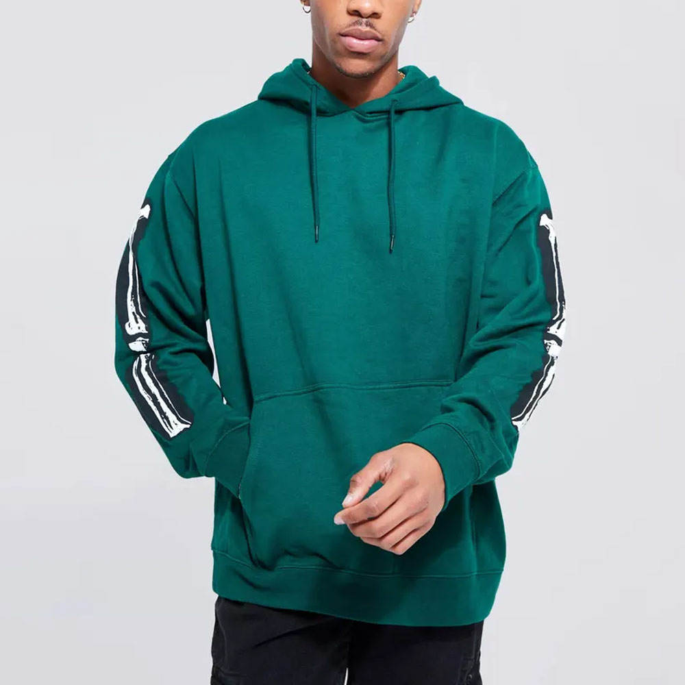Men’s Hip Hop Puff Print Hoodie