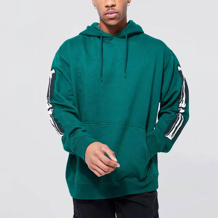 Men’s Hip Hop Puff Print Hoodie
