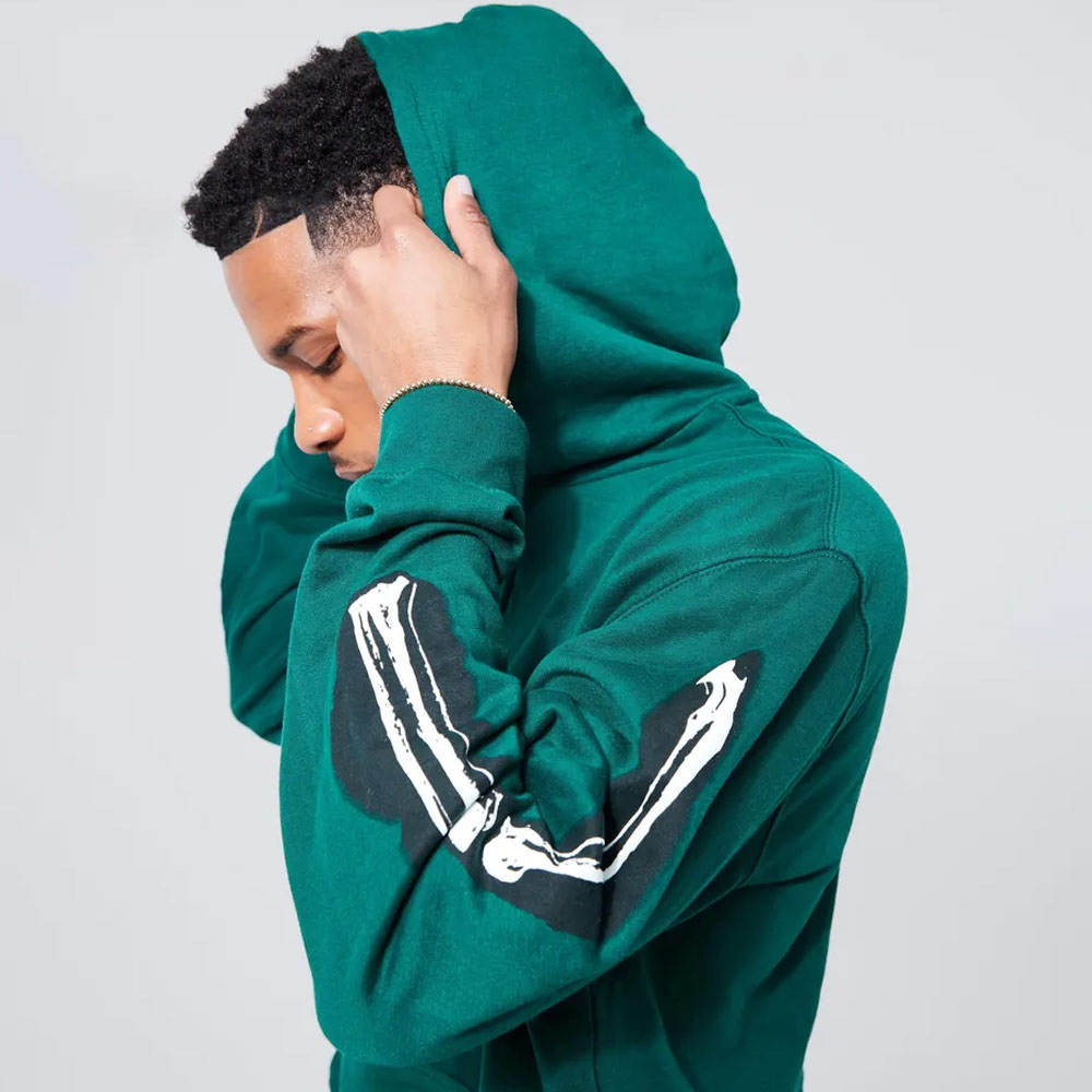 Men’s Hip Hop Puff Print Hoodie