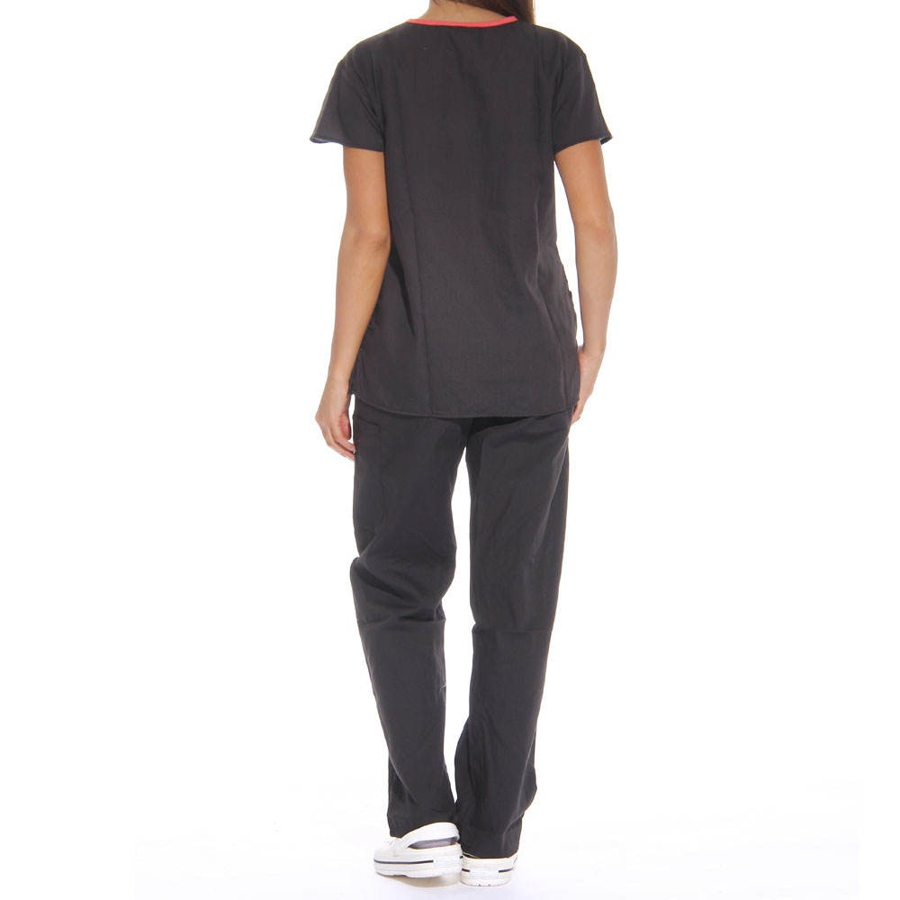 Latest Design Women's Stylish Medical Scrubs Nursing Uniform Women Medical Nursing Scrubs Uniforms Set