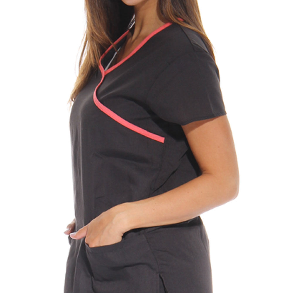 Latest Design Women's Stylish Medical Scrubs Nursing Uniform Women Medical Nursing Scrubs Uniforms Set