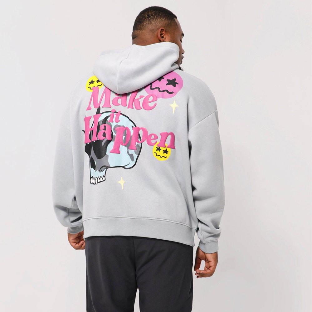 Men’s Puff Print Hoodie – Casual Streetwear