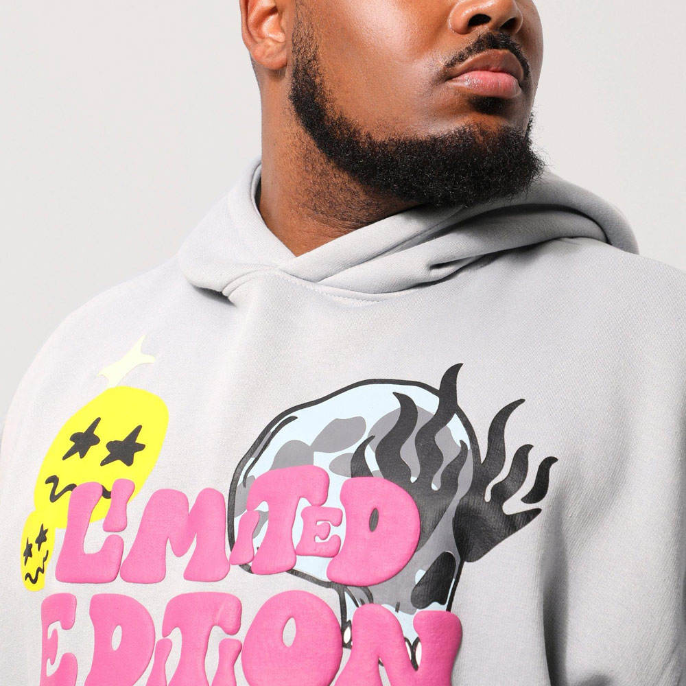 Men’s Puff Print Hoodie – Casual Streetwear