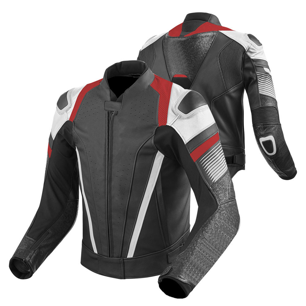 High Quality Custom Men's Motorbike Leather Jacket Professional