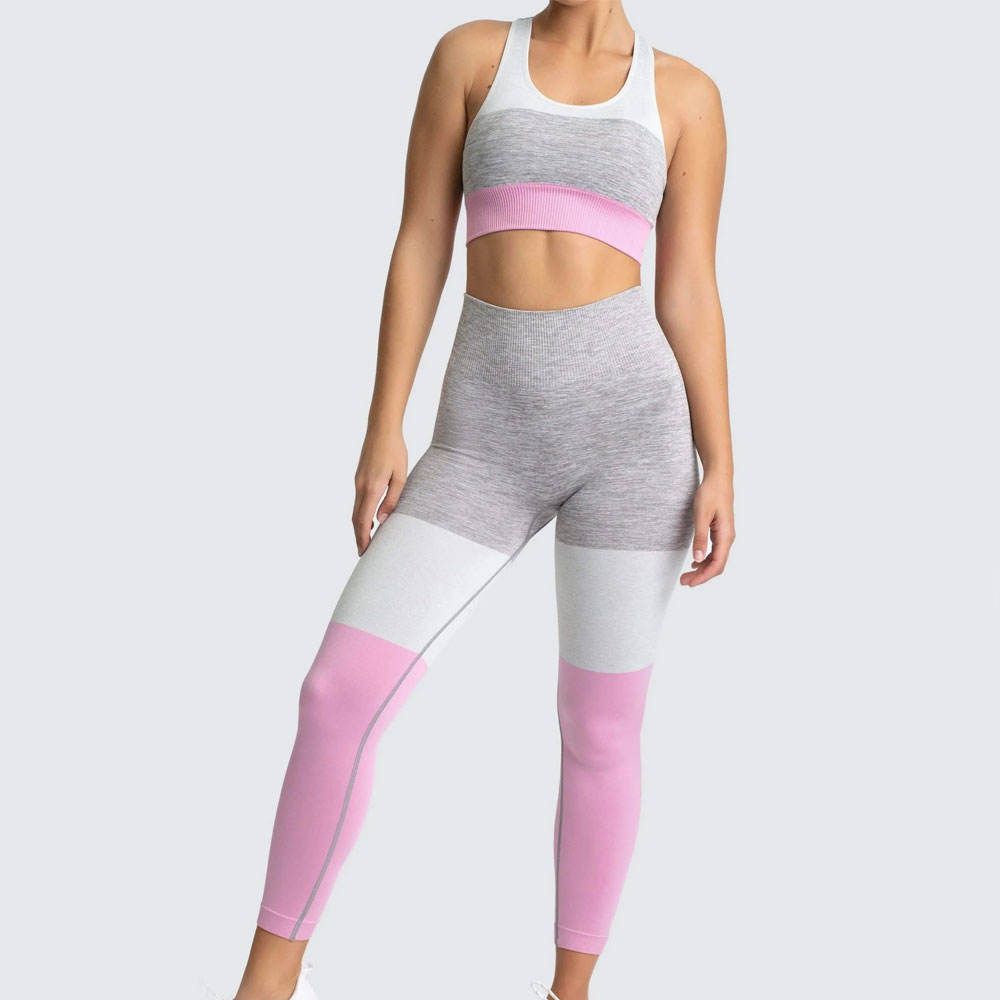 Fashion Styles Yoga Legging and Bra Yoga Set Eco-Friendly  Seamless Women Yoga Set