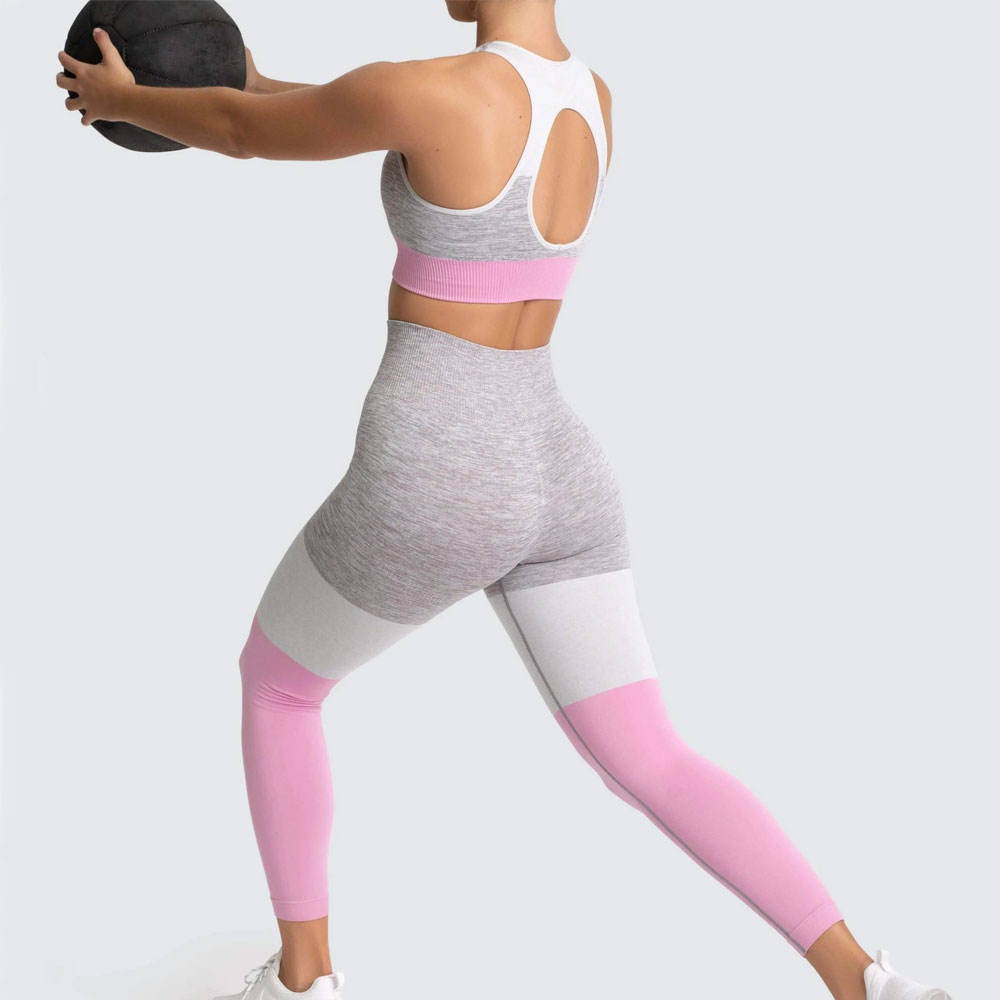 Fashion Styles Yoga Legging and Bra Yoga Set Eco-Friendly  Seamless Women Yoga Set