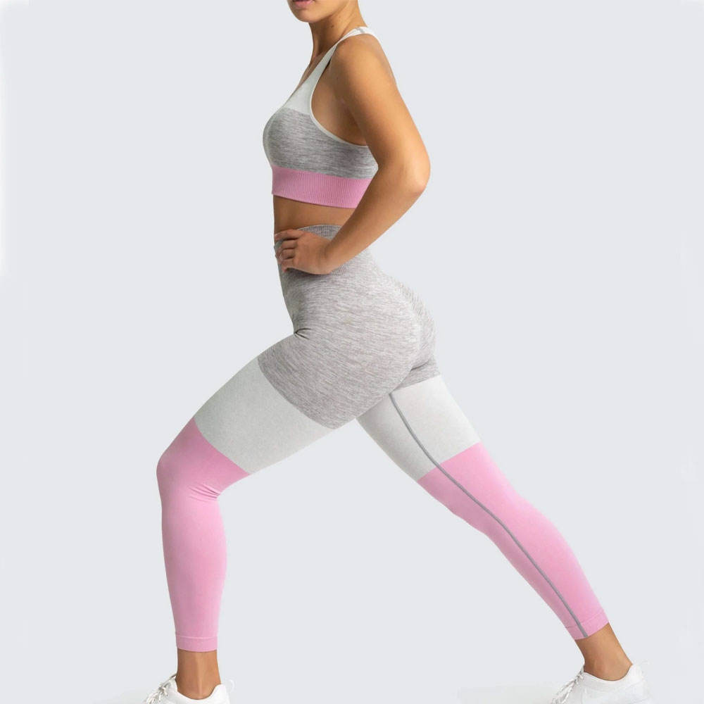 Fashion Styles Yoga Legging and Bra Yoga Set Eco-Friendly  Seamless Women Yoga Set