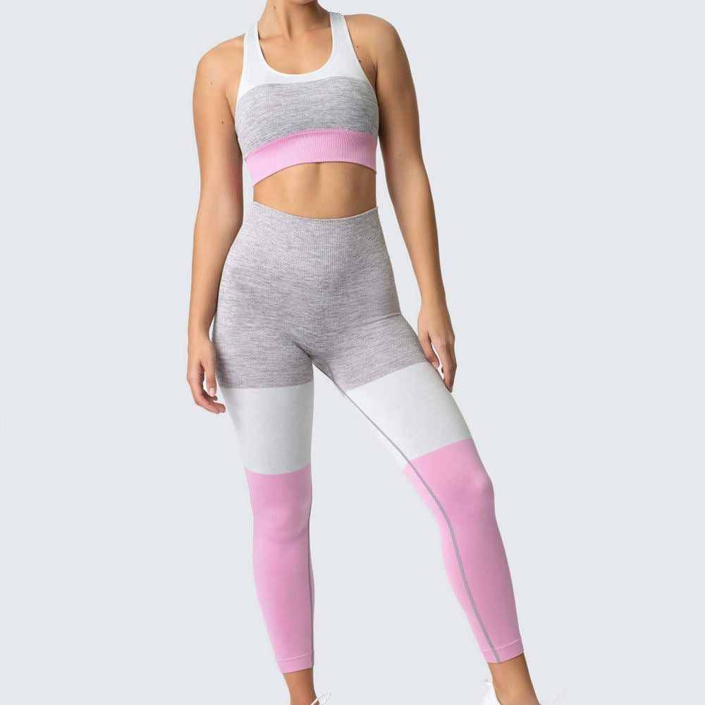 Fashion Styles Yoga Legging and Bra Yoga Set Eco-Friendly  Seamless Women Yoga Set