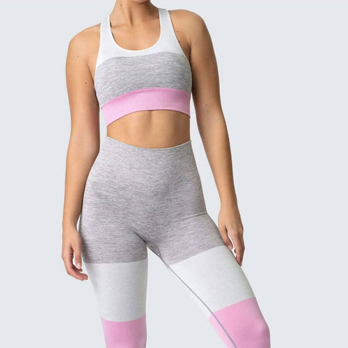 Fashion Styles Yoga Legging and Bra Yoga Set Eco-Friendly  Seamless Women Yoga Set