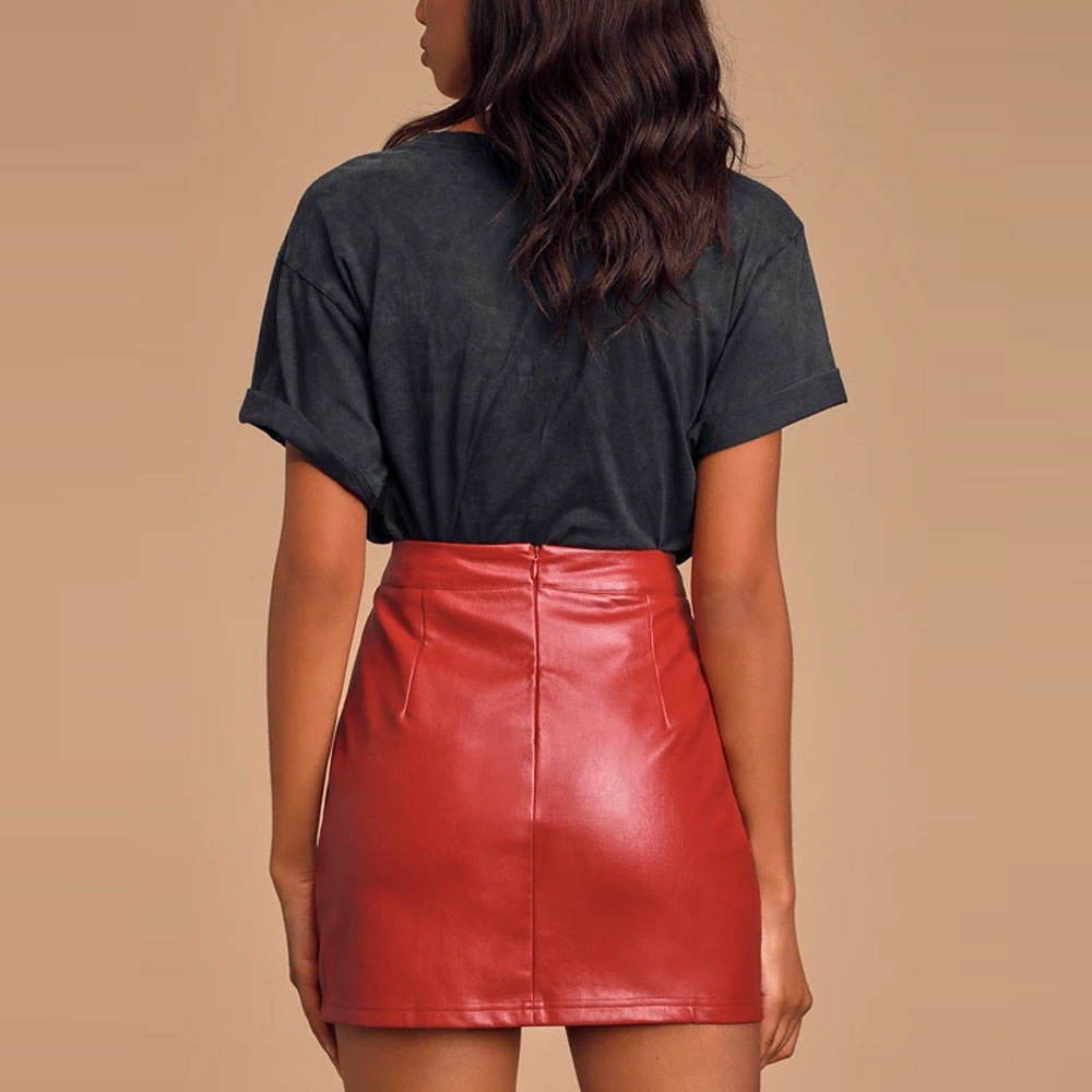New Arrival Outdoor Casual Usage Size Women Leather New Stylish Skirt