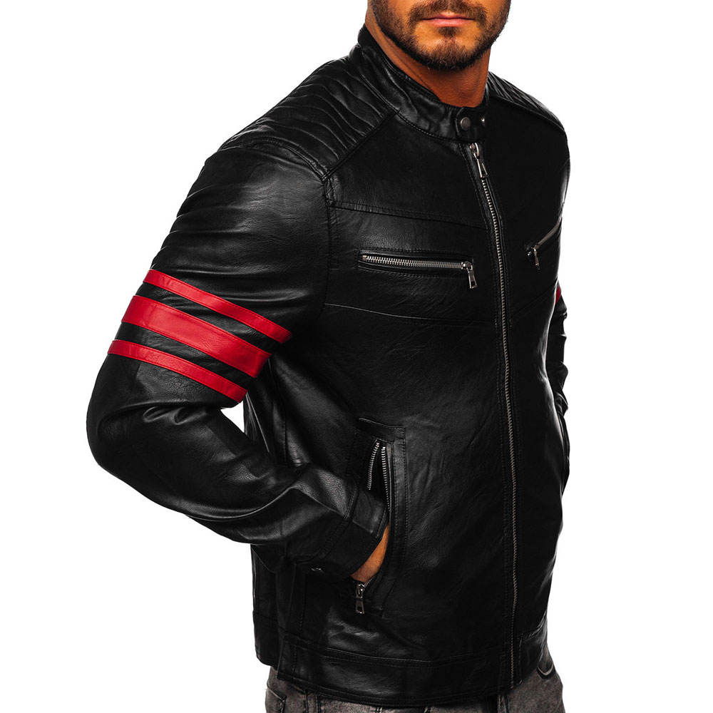 Most Popular Quality Custom Breathable Men Leather Jacket Fully Customized Genuine Cowhide Men Leather Jackets