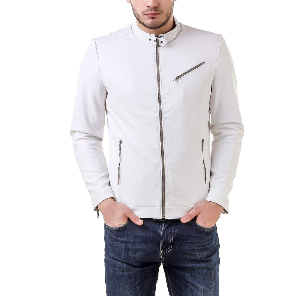 High Manufactured Slim Fit Stylish Winter Leather Jackets Unique Design Leather Jacket for Men