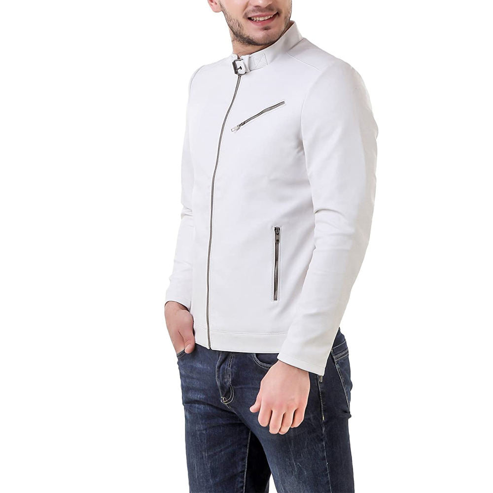 High Manufactured Slim Fit Stylish Winter Leather Jackets Unique Design Leather Jacket for Men