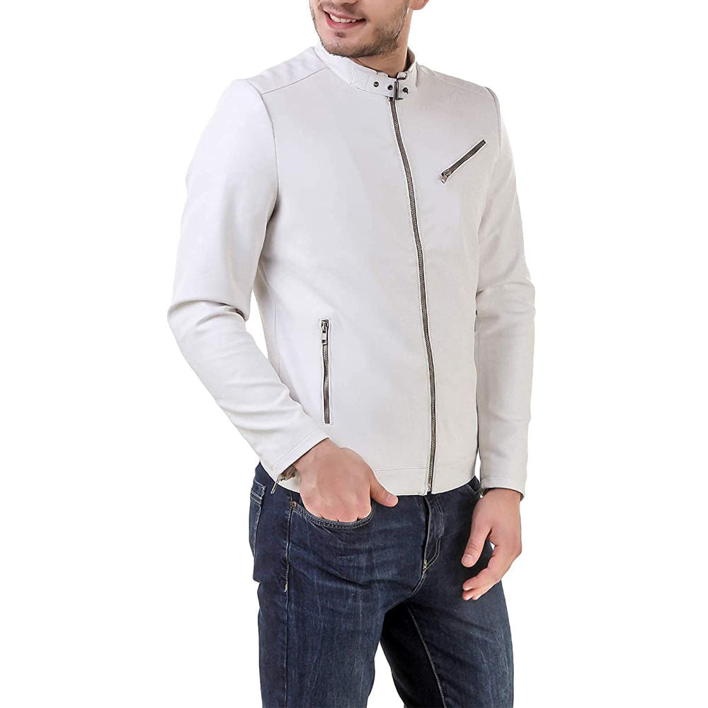 High Manufactured Slim Fit Stylish Winter Leather Jackets Unique Design Leather Jacket for Men