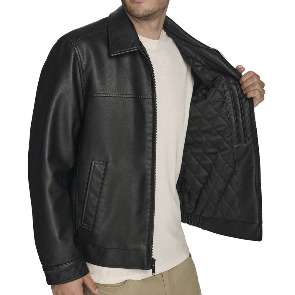 Good Quality Men's Vintage Style Leather Jacket New Arrival Slim Fit Breathable Casual Men Leather winter jacket