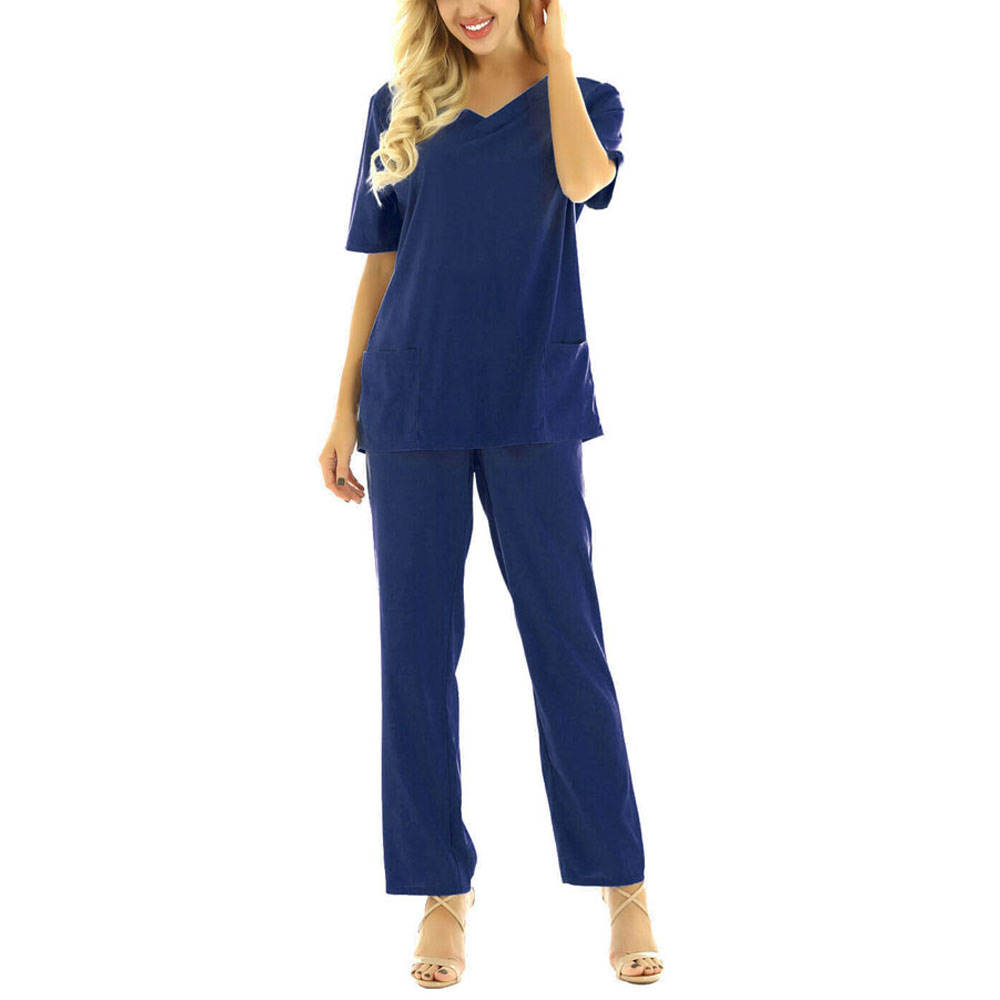 Women's Stylish Medical Scrubs Nursing Uniform  Latest Design Hospital Uniforms Scrub Suit