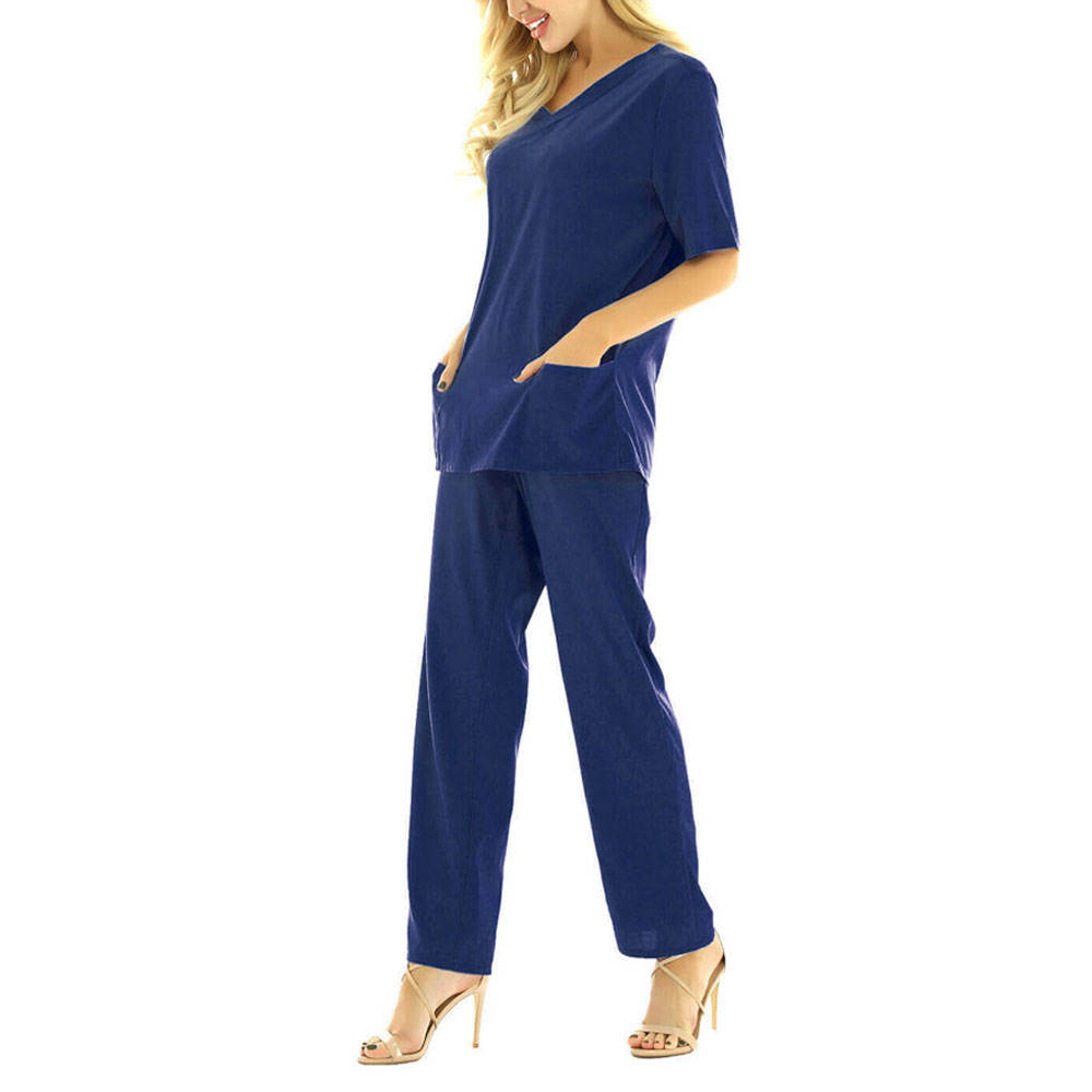 Women's Stylish Medical Scrubs Nursing Uniform  Latest Design Hospital Uniforms Scrub Suit
