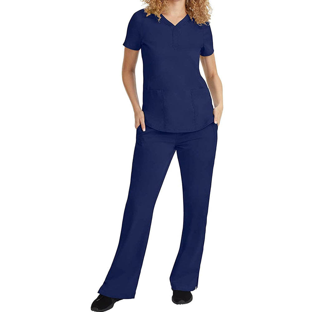 Hospital Women Scrubs Uniforms / Short and Long Sleeve Medical Wear Clothing Hospital Uniforms