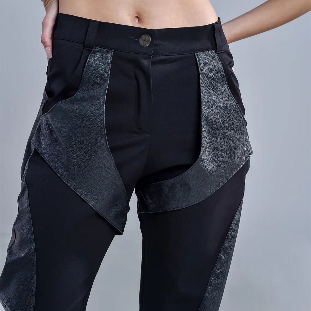 Lightweight Women’s Plain Leather Pants