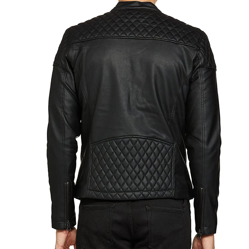 Long Sleeve Unique Design Attractive Color Men Leather Jacket Hot Selling Product Best Winter Men's Slim Fit Leather Jacket