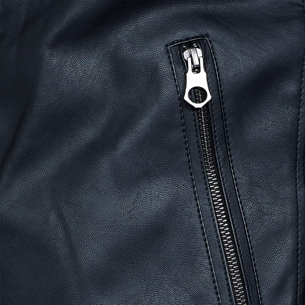 Long Sleeve Unique Design Attractive Color Men Leather Jacket Hot Selling Product Best Winter Men's Slim Fit Leather Jacket