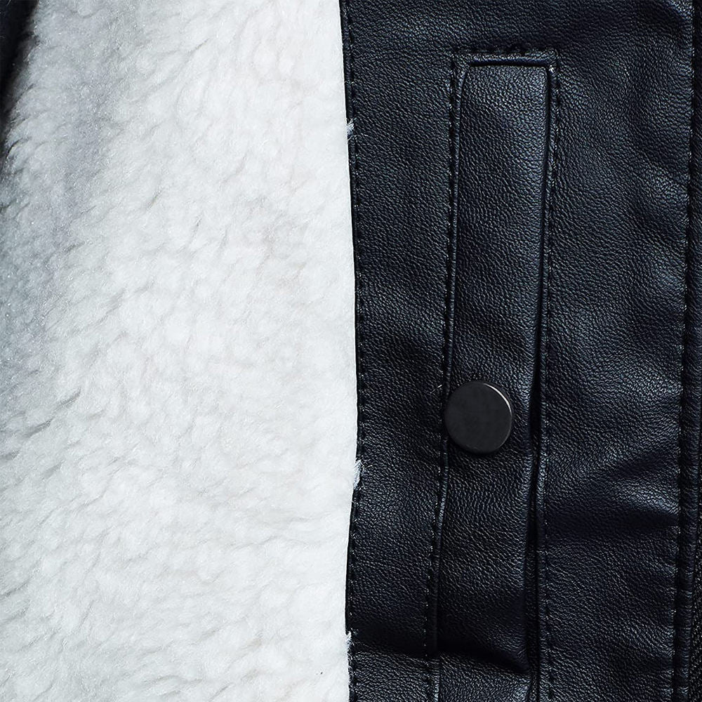 Long Sleeve Unique Design Attractive Color Men Leather Jacket Hot Selling Product Best Winter Men's Slim Fit Leather Jacket