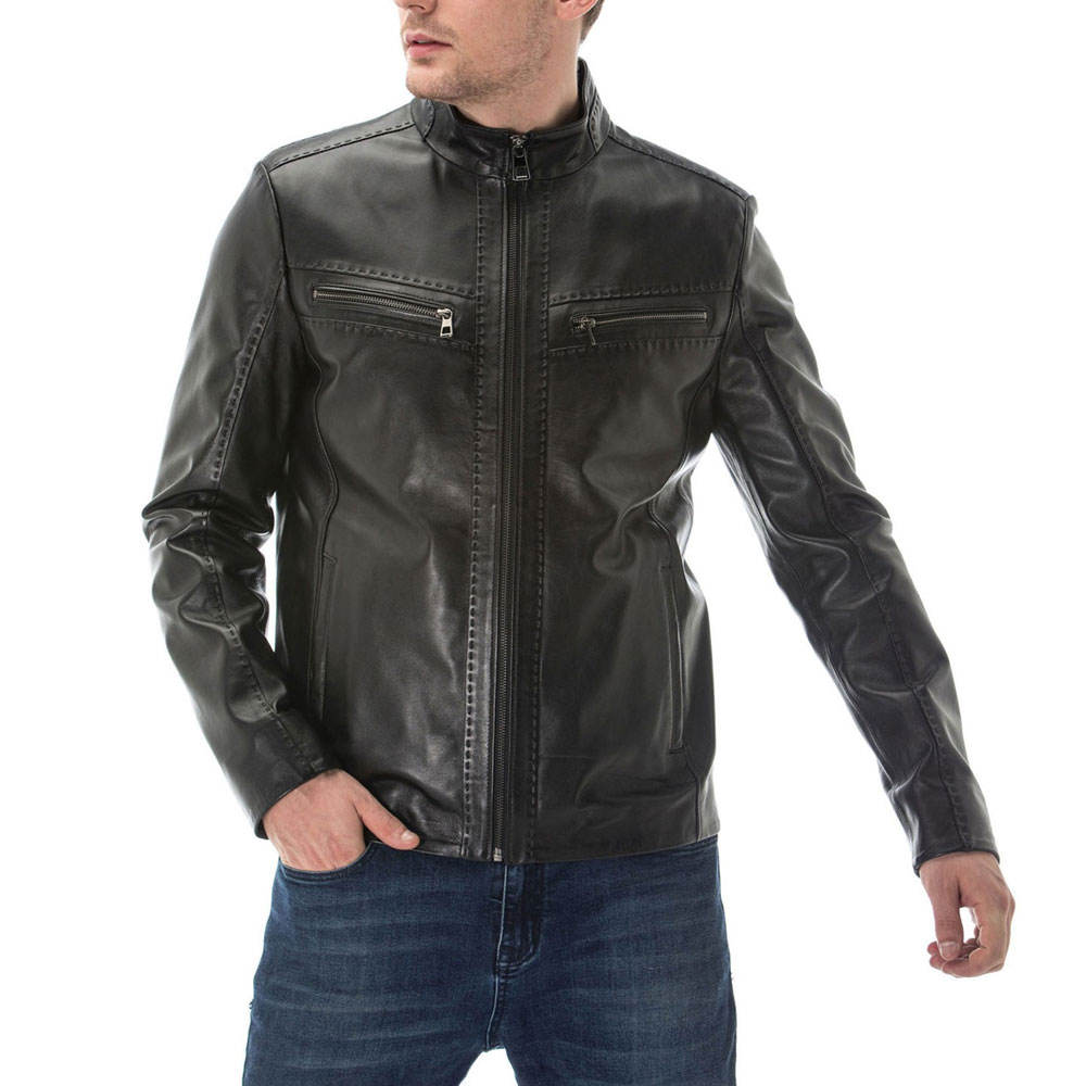 Fashion Made Men's Leather winter jacket 2026 New Arrival Good Quality Leather Jackets For Men