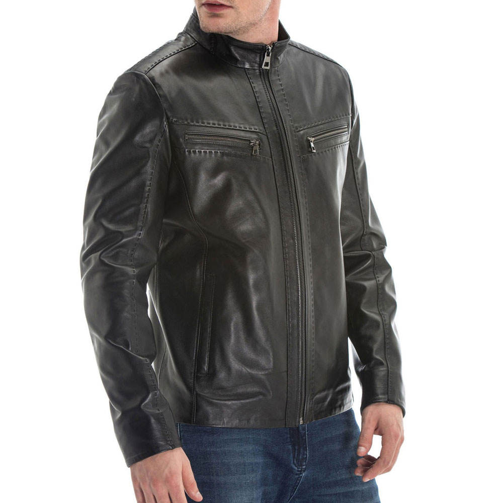 Fashion Made Men's Leather winter jacket 2026 New Arrival Good Quality Leather Jackets For Men