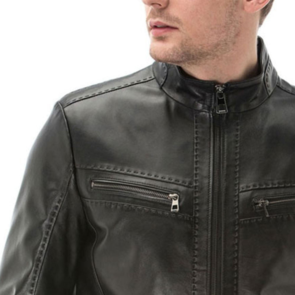 Fashion Made Men's Leather winter jacket 2026 New Arrival Good Quality Leather Jackets For Men