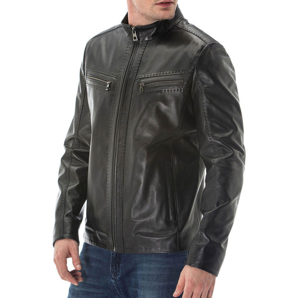 Fashion Made Men's Leather winter jacket 2026 New Arrival Good Quality Leather Jackets For Men