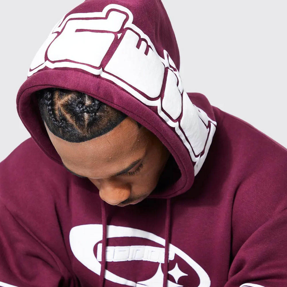 Men Puff Print Hoodie New Design